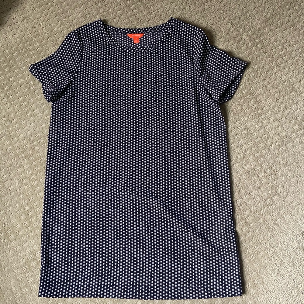 Joe Fresh short sleeve star print shift dress